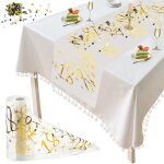 Chemin de table anniversaire 18e - 1 pi�ce chemin de table anniversaire 18e dor� 28cm�5m - nappe joyeux ...