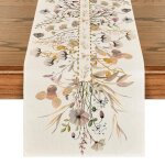 Chemin de table dautomne en toile de jute pour thanksgiving 13 x 72 pouces idal pour votre dcoration ...