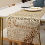 Chemin de table creux antidérapant décoratif en pvc sets de table résistants à la chaleur pour la maison(150 ... Chemin de table creux antidérapant décoratif en pvc sets de table résistants à la chaleur pour la maison(150 ...