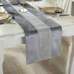 Chemin de table gris 32 x 180 cm chemin de table paillettes diamant argent de cave vin 180 cm gris