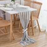 Chemin de table en mousseline de soie - d�coration de table pour anniversaire mariages c�l�brations - ...