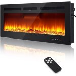 Chemine electrique 3d flamme effet chauffage 16 modes de couleur 17 - 30 ? chemine intgre mural tlcomman ...