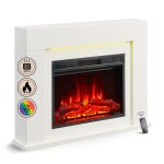 Chemine lectrique balderia finn design - chemine sur pied - blanc