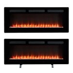 Dimplex - sierra 48 - chemine lectrique avec chauffage murale ou sur pied - optiflame 1600w commande ...
