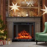 Chemin�e �lectrique encastrable - relax4life - chauffage � 2 niveaux - 3 couleurs - 6 niveaux de luminosit� ...