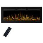 Chemin�e �lectrique intelligente - 169 effets de flammes 2 puissances de chaleur commande vocale et applicatio ...