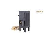 Cheminée markone magnus avec four noir en brique réfractaire gt5 pour atelier Cheminée markone magnus avec four noir en brique réfractaire gt5 pour atelier