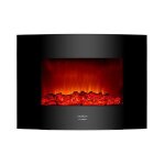 Cheminée murale électrique décorative cecotec warm 2200 curved flames 1000 - 2000 w Cheminée murale électrique décorative cecotec warm 2200 curved flames 1000 - 2000 w