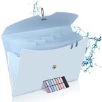 Chemises a4  7 compartiments classeurs de rangement de documents avec tiquettes pour bureau cole et ...