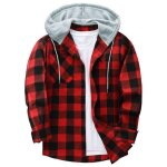 Chemise à carreaux homme - chemise à capuche en flanelle?style décontracté à manches longues?idéale pour ... Chemise à carreaux homme - chemise à capuche en flanelle?style décontracté à manches longues?idéale pour ...