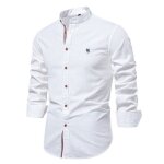 Chemise homme manches longues regular fit en coton?chemise ete homme casual ajust�e affaires loisirs ...