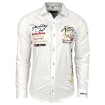Chemise homme manches longues id�ale pour la ville et sorties d�contract�es subliminal mode bx508 blanc ...