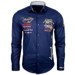 Chemise homme manches longues id�ale pour la ville et sorties d�contract�es subliminal mode bx508 bleu ...