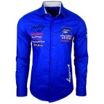 Chemise homme manches longues id�ale pour la ville et sorties d�contract�es subliminal mode bx508 bleu ...