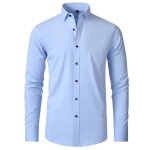 Chemises pour hommes - sans repassage et anti - rides - chemises simples et extensibles pour le travail ...