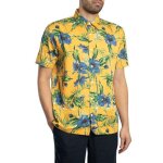 Chemise � manches courtes � imprim� hawa�en - superdry
