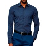 Chemise marine homme calvin klein jeans lv019eu041