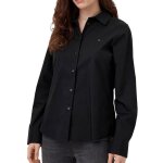 Chemise noir femme tommy hilfiger ess poplin regular s
