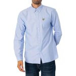 Chemise oxford unie - lyle & scott - homme - bleu