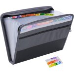 Chemise de projet - a4 - chemise pliante avec onglets - 13 compartiments - chemise de rangement - intercalaire ...