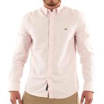 Chemise rayures rouge / blanc homme tommy hilfiger slim stripe
