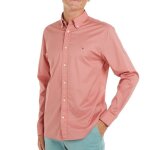 Chemise rose homme tommy hilfiger flex poplin