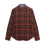 Chemise manche longue superdry bucheron - orange