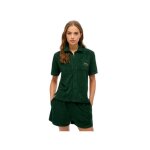 Chemise superdry femme country club vert coton