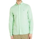 Chemise vert homme tommy hilfiger dobby