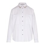 Chemisier femme morgan avec manches longues et col � rabats blanc