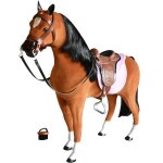 Cheval et accessoires pour poupee teamson kids brun Cheval et accessoires pour poupee teamson kids brun