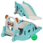 Cheval � bascule pour b�b� bascul enfant cheval a bascules bebe jouet � bascules 3 en 1 avec toboggan ...
