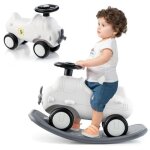 Cheval  bascule enfant 3 en 1 - dreamade - planche dequilibre amovible - hlice & volant tournant  ...