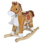 Cheval  bascule pour enfants gs de 12 mois et plus - 65x32x60 cm - supporte 25 kg shl90470