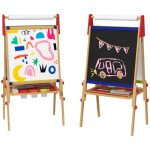 Chevalet pour enfants - aiyaplay - double face 3 en 1 - hauteur réglable - accessoires de peinture - ... Chevalet pour enfants - aiyaplay - double face 3 en 1 - hauteur réglable - accessoires de peinture - ...