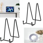 Chevalet de pr�sentation en fer forg� (2 pi�ces) - support pour cadre dart de bureau - peut contenir ...