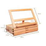 Chevalet de table de bureau en bois - chevalet de bureau en bois de htre fabriqu  la main et bote ...