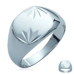 Chevali�re homme argent charles argent� (rhodi�) - 10x12 mm [b9950]