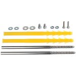 Cheville fixation universelle spcial plaque de platre + polystyrne - ing fixation - marque 51 - pack ...