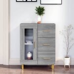 Chic buffet salon contemporain buffet sonoma gris buffet sonoma gris 695x34x90cm - bois ding�nierie abht ...