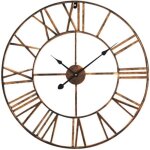 Chic horloge murale horloge murale geante pour le salon cuisine decoration murale pendule murale en mtal ...