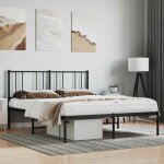 Chic lit adulte2 places - 120x190 cm structure / cadre de lit m�tal et t�te de lit noir 120x190cm #sara70904 ...