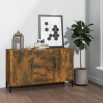 Chic meuble de séjour contemporain buffet chêne fumé 100x36x60cm bois dingénierie fr79915 Chic meuble de séjour contemporain buffet chêne fumé 100x36x60cm bois dingénierie fr79915