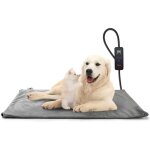 Chien chat tapis chauffant confortable 70 * 50cm?coussin chauffant lectrique pour animaux avec couverture ...