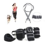 Chien leash nylon ceinture avec leash pour chiens mains libres idéal pour la marche la course à pied ... Chien leash nylon ceinture avec leash pour chiens mains libres idéal pour la marche la course à pied ...
