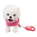 Chien en peluche lectronique interactif pour chiot jouet de marche chantant avec tlcommande et laisse ...