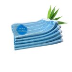 Chiffons microfibres bambou lavables �cologiques sans trace pour cuisine vitres inox salle de bain - ...