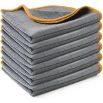 Chiffons de nettoyage en fibre de carbone r�utilisables - lot de 6 - 40 x 40 cm nettoyage pour couverts ...
