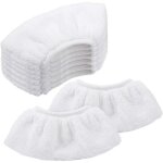 Chiffons de rechange - topesct - easyfix - 5 lingettes microfibre - compatible pour nettoyage vapeur ...