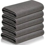 Chiffon vitre sans trace professionnel 5 pi�ces chiffon de nettoyage en microfibre r�utilisable pour ...
